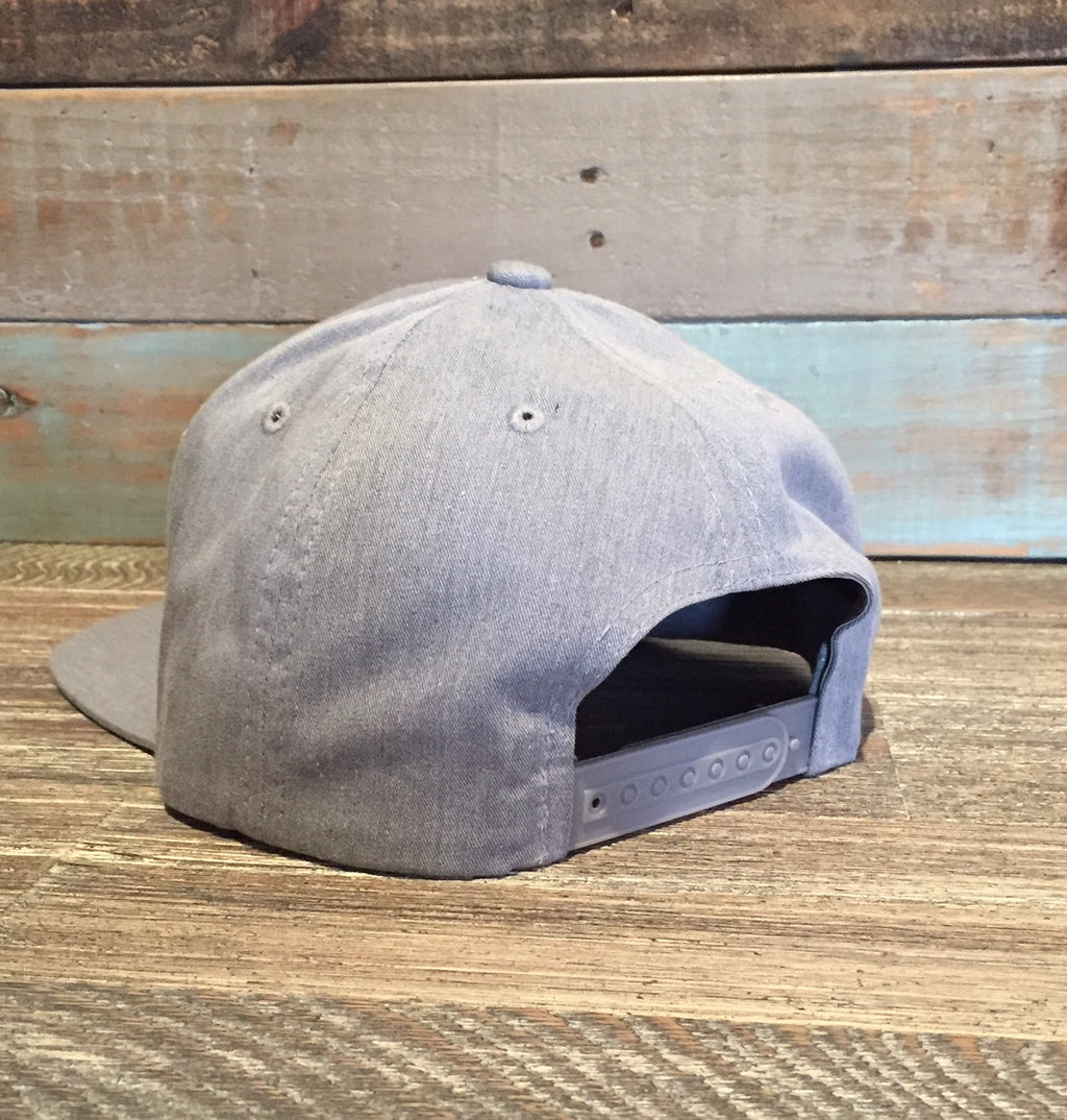 Flat Brim Snapback | Grey
